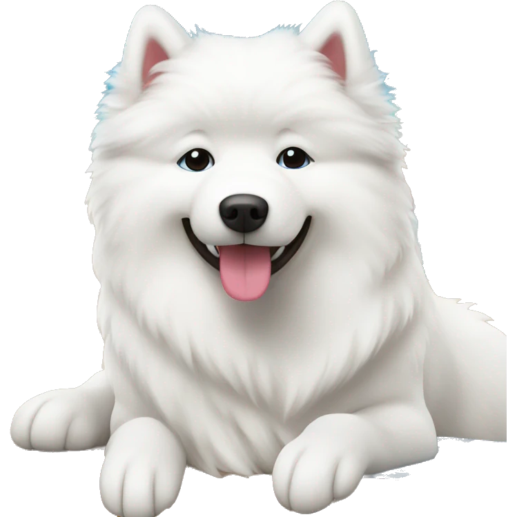 Samoyed in vacation  emoji