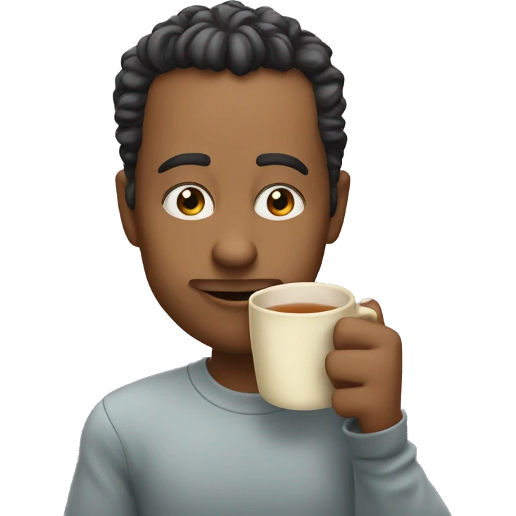 sipping tea with pinky finger up emoji