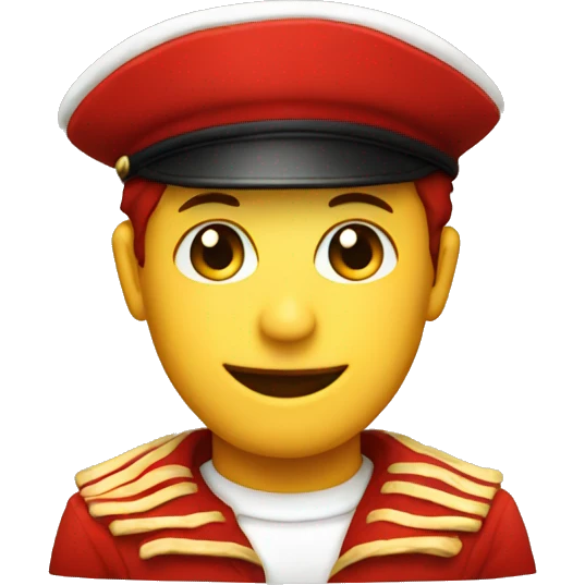 Velvet red sailor hat emoji