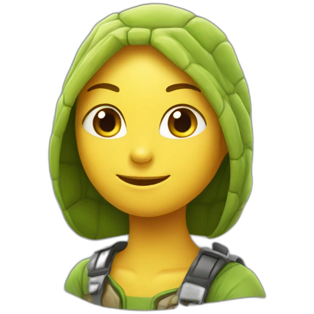 Chat sur tortue emoji