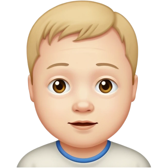 Special Ed kid with Down syndrome  emoji