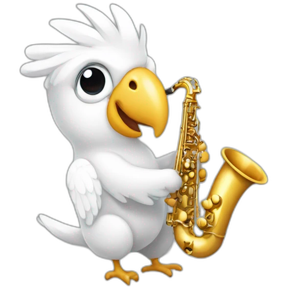 cockatoo saxophone emoji