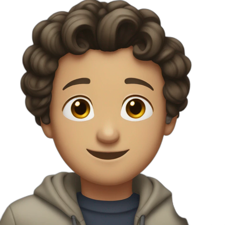 Simon baker hug a black girl brown eyes and short black hair in a bun emoji