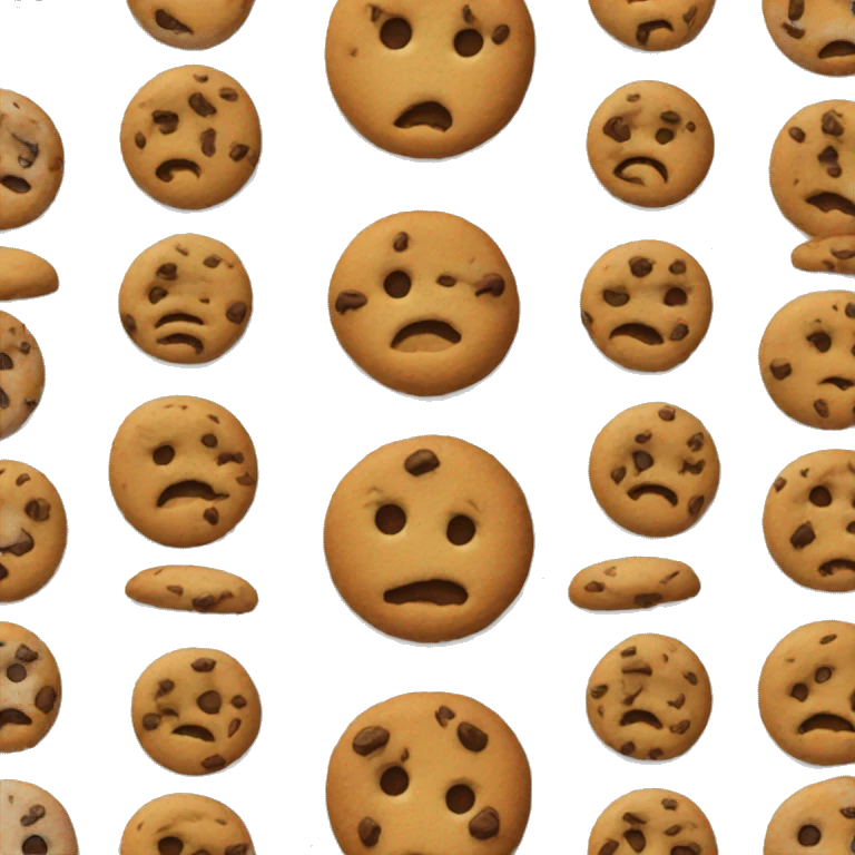 cookie without face emoji