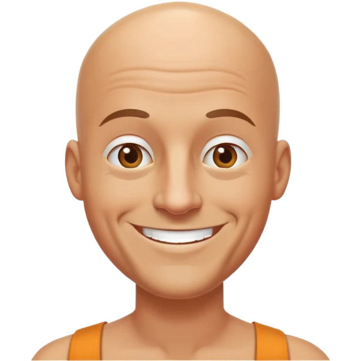 careca. feliz, viagem emoji