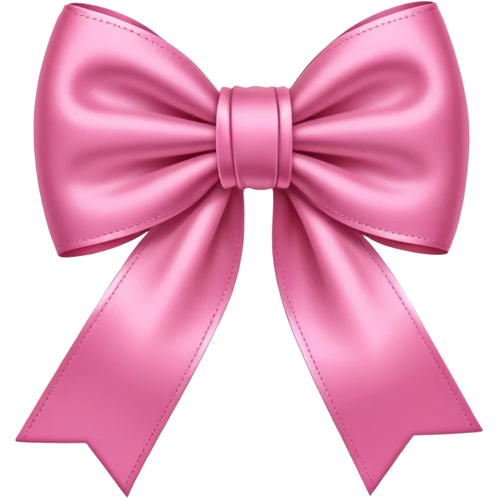 Pink bow emoji