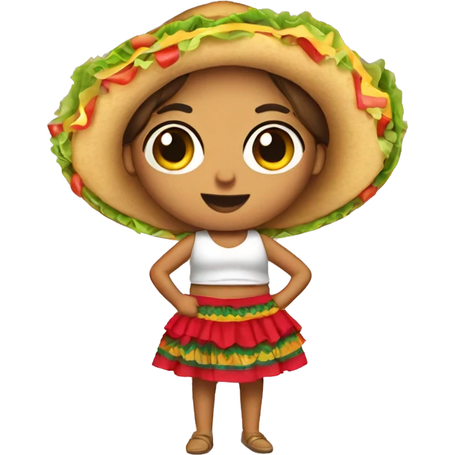 Tacos with skirts emoji