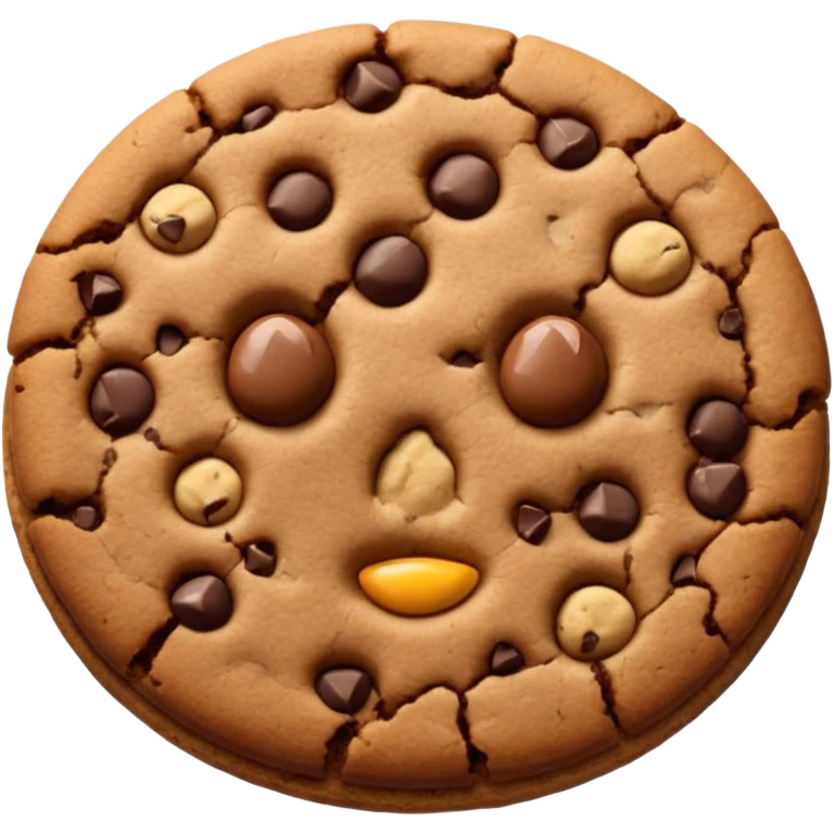 brown cookie emoji