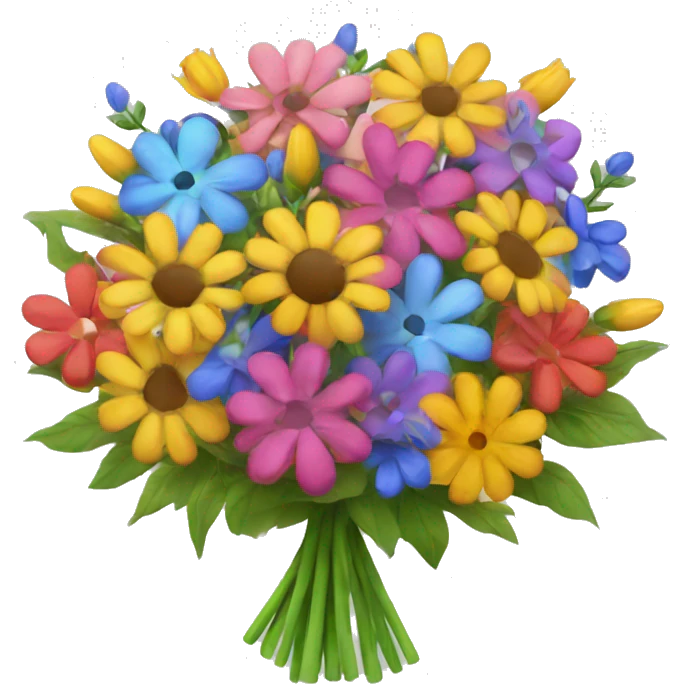 colorful flower bouquet  emoji