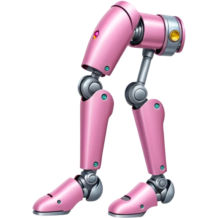 pink robotic cybernatic leg emoji