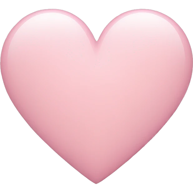 Light pink heart  emoji