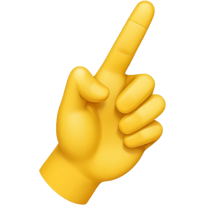 emoji apuntando con la mano hacia la camara emoji