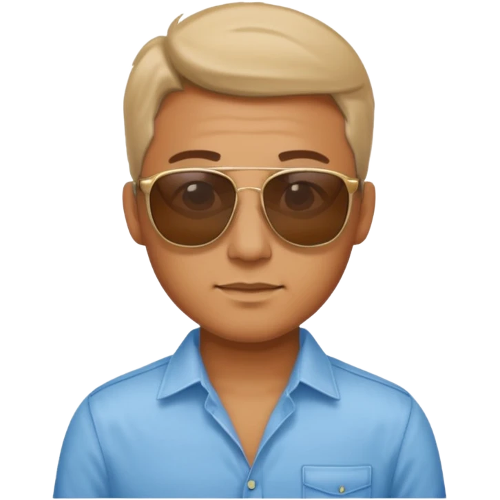 man with sunglasses and shirt emoji