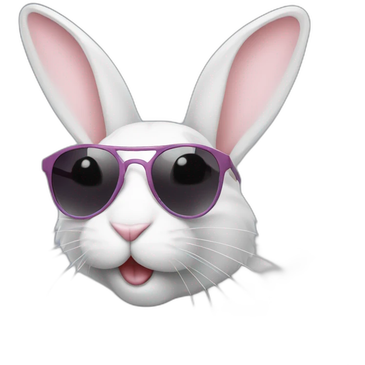 bunny sunglasses emoji
