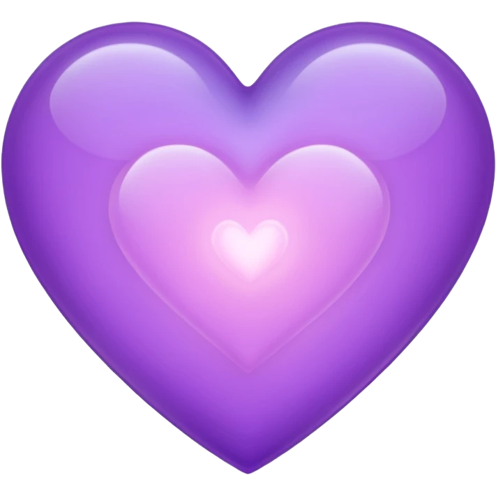 lilac mysthic heart  emoji