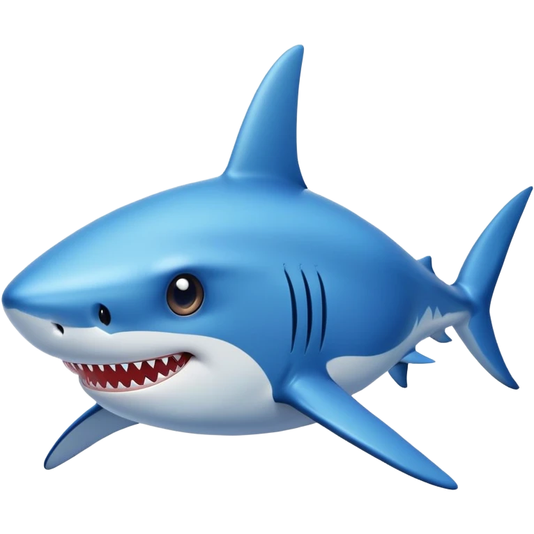 Shark with star eyes emoji