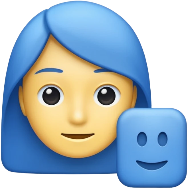 Centang biru dengan ada centang berwarna putih dan bentuk lingkaran warna biru emoji