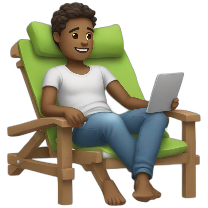 Relax boy emoji