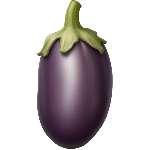 Skin colored egg plant emoji