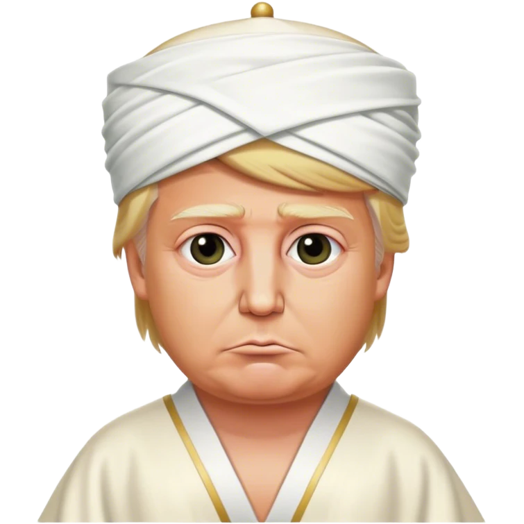 donald trump wears circumcision ceremony outfit emoji