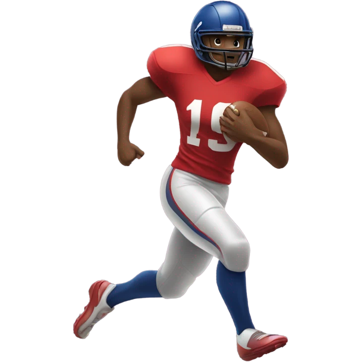 american football player scoring touchdown emoji