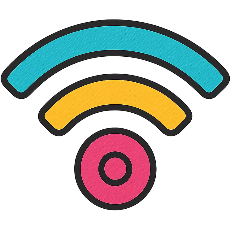 WiFi symbol, clean and simple style emoji