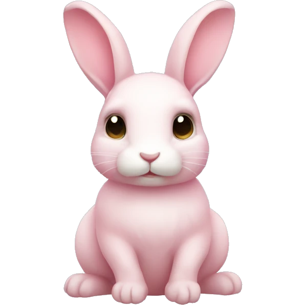 soft pink small rabbit emoji