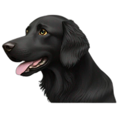 flat coated retriever emoji