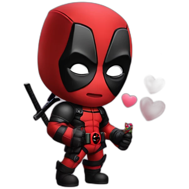 deadpool in love emoji