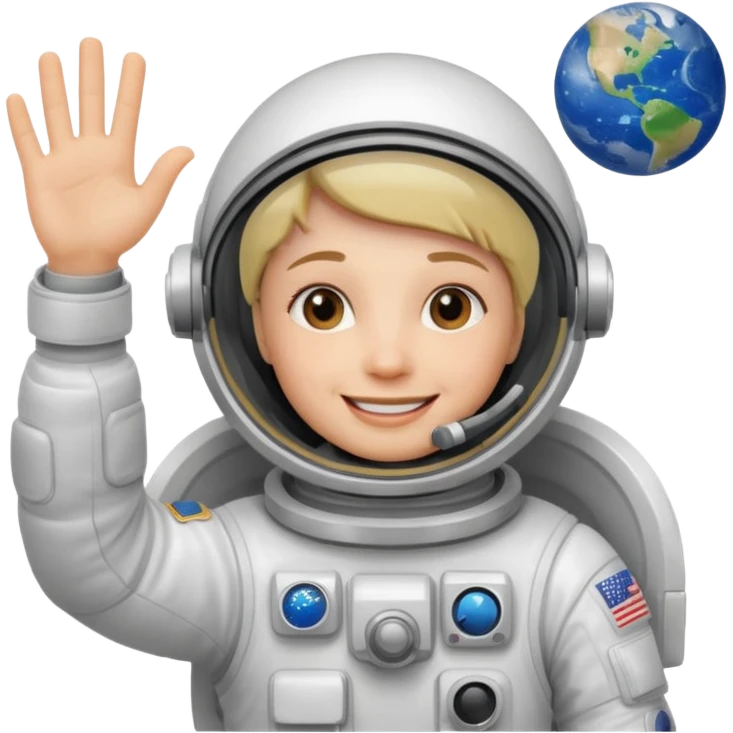 astronaut waving emoji