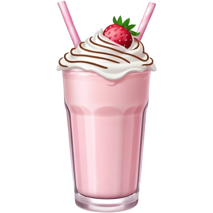 Strawberry milkshake emoji