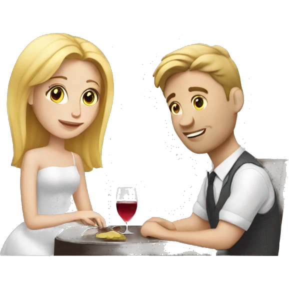 White people on a date emoji