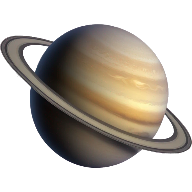 Planet Saturn emoji