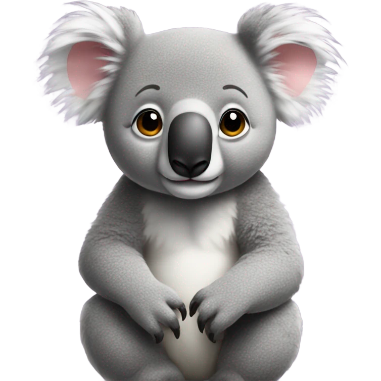 Female emoji on top of male koala emoji