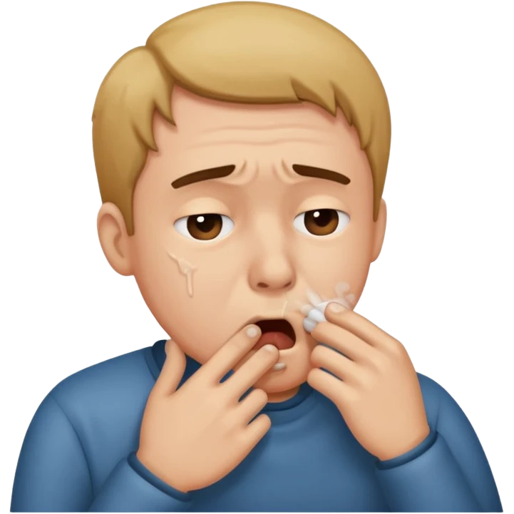 coughing emoji