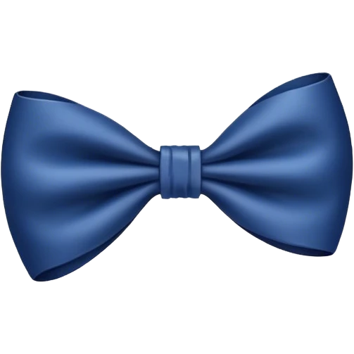 Navy blue bow  emoji