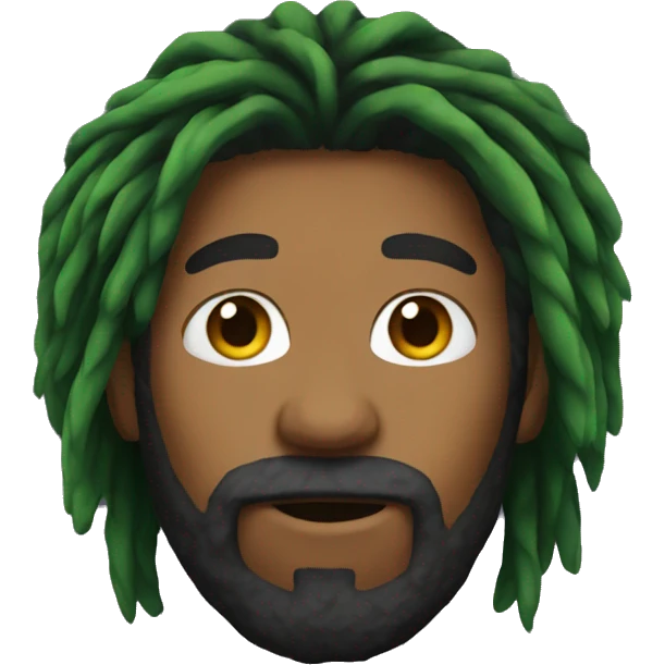 Rasta hair emoji