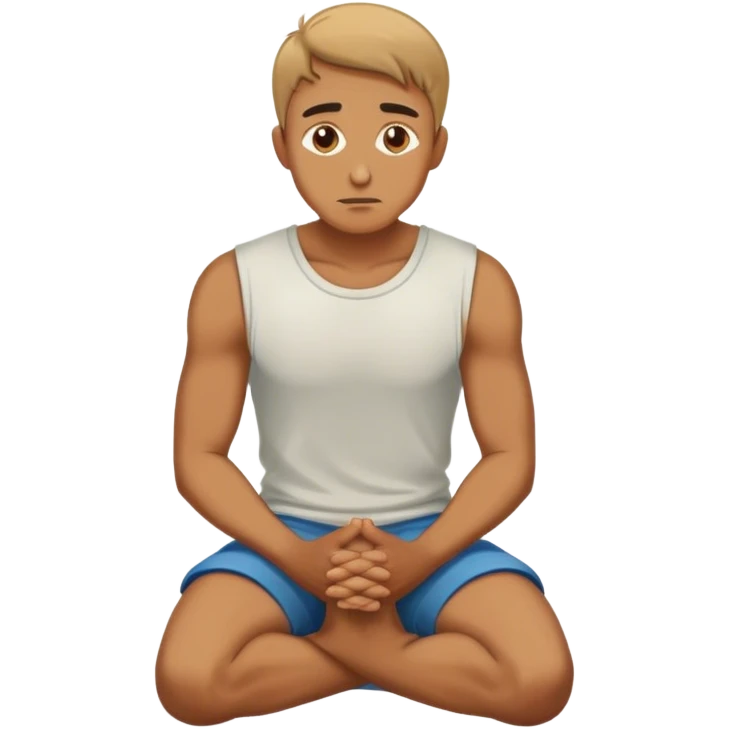 man begging kneeled on knees emoji