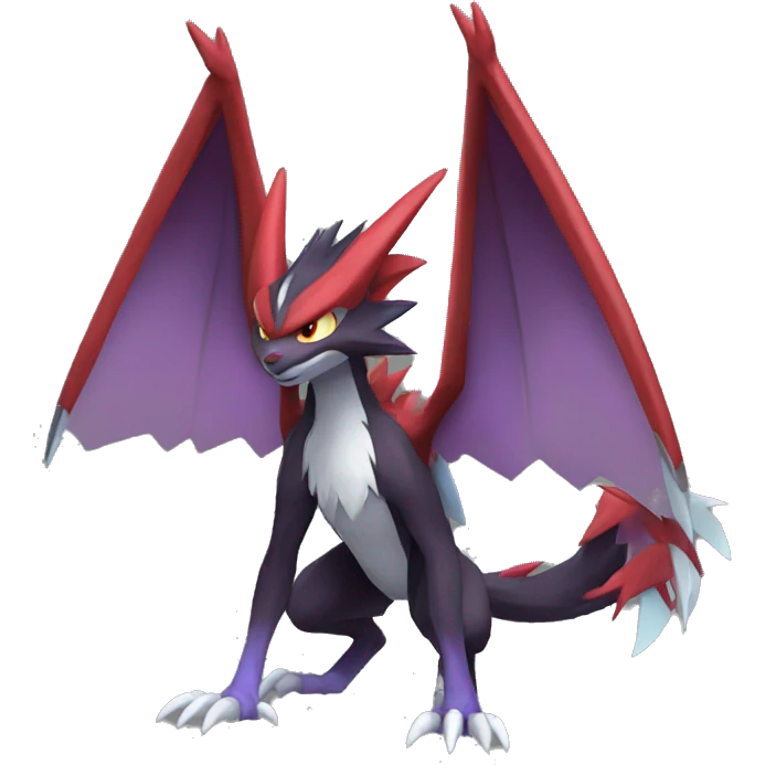 Noivern-Zoroark-Fakémon full body emoji