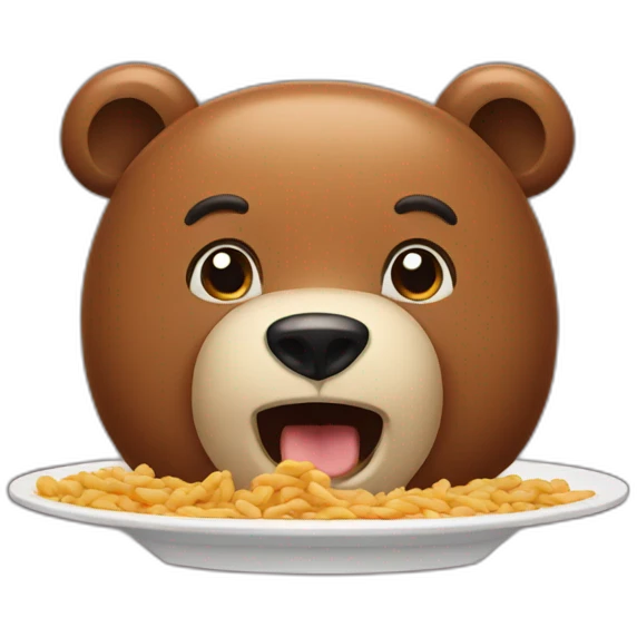 hungry bear emoji