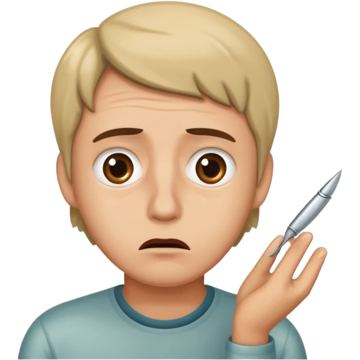 una persona con cara de anchoa preocupado con cara de anchoa el pez anchoa emoji