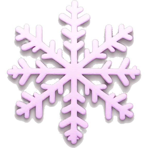pastel pink snowflake  emoji