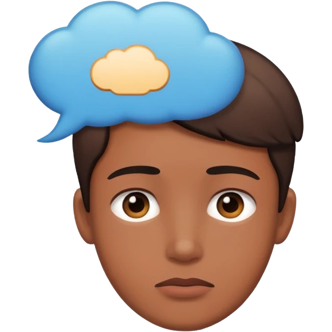 Person with thought bubble emoji