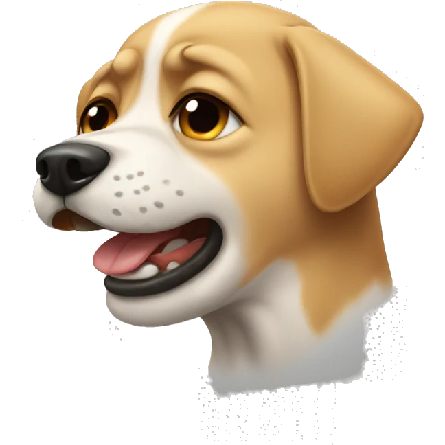 Dog crying  emoji