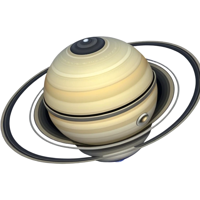 spacecraft orbiting Saturn through its rings emoji emoji