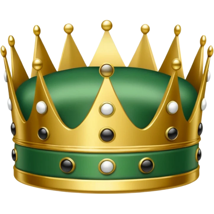 Green Domino crown emoji