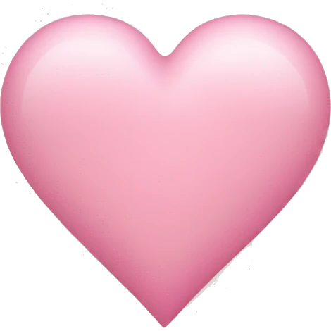 Light pink heart emoji