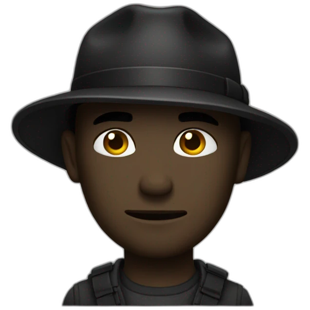 Noir armer emoji