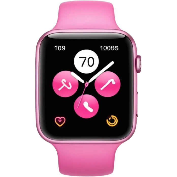 pink smart watch emoji