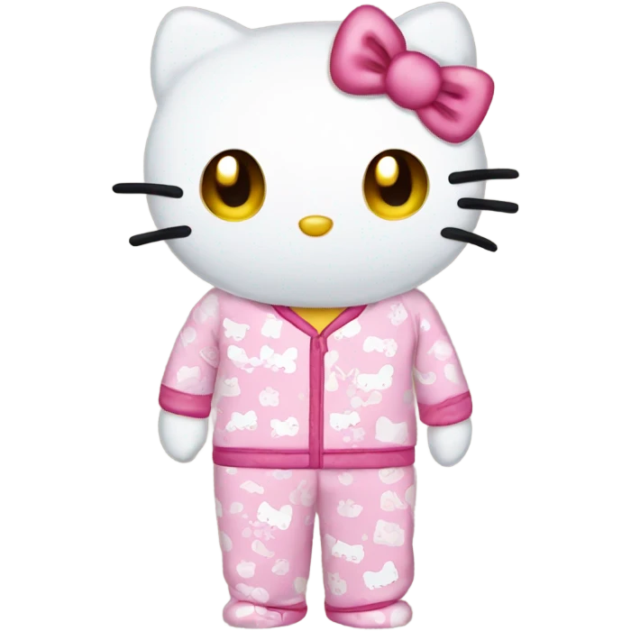 Hello kitty pjs emoji